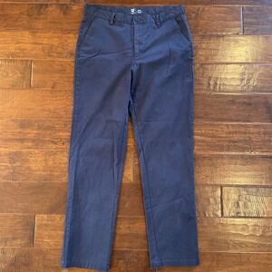 Graham‎ Luxe Richmond Pants Navy Blue Stretch Golf Performance Size 36x32